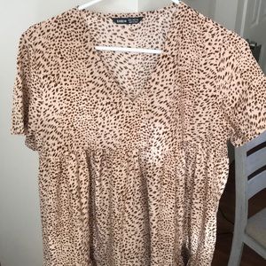 Animal print t-shirt dress fun and flowy